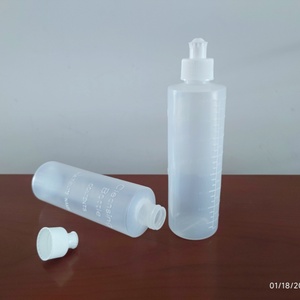 8oz HDPE Graduated Squeeze Bottle with Dropper Cap Screen Printed for Medicine & Dishwashing Liquid <b>Feminine</b> <b>Wash</b> - Product Image 2