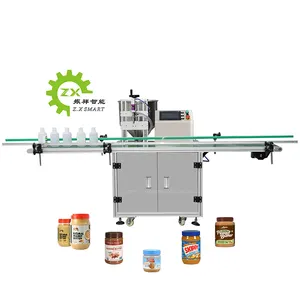 중국 공급 업체 가장 인기있는 제품 자동 땅콩 크림 버터 필링 캡핑 및 포장 기계