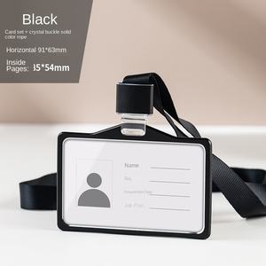 ขายส่งแนวนอนอลูมิเนียมอัลลอยด์ผู้ถือบัตร IC ป้ายชื่อโลหะทํางานผู้ถือบัตรประจําตัวที่มีหน้าต่าง ID - Product Image 4