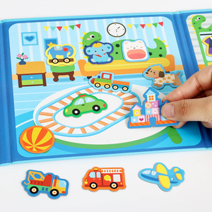 <span class=keywords><strong>Activités</strong></span> d'apprentissage pour enfants d'âge préscolaire, jeu de société magnétique pour l'école à domicile, jeu de simulation de scène domestique, <span class=keywords><strong>livre</strong></span> d'<span class=keywords><strong>activités</strong></span> <span class=keywords><strong>Montessori</strong></span> pour garçons et filles - Product Image 1