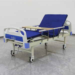 Lit d'hôpital professionnel en gros du fabricant, lit d'hôpital Paramount manuel à deux manivelles en ABS réglable - Product Image 1