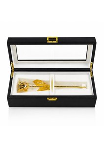 Rose véritable plaquée or 24 carats de luxe avec boîte cadeau haut de gamme, cadeau élégant et romantique pour la Saint-Valentin, un anniversaire ou un mariage - Product Image 2