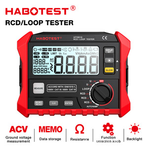 Strumenti Elettrici HABOTEST HT5910 Tester Interruttore Differenziale e Resistenza di Loop con Funzioni di Protezione - Product Image 5