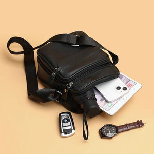 Bolso Cruzado de Piel Genuina de Primera Capa para Hombre, Novedad 2025, Estilo Casual y Moderno, Si - Product Image 4