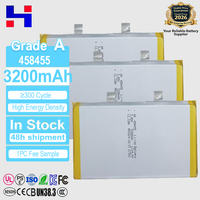 3.85V 458455 3200mAh Baterai Lithium Kustom 200mAh 300mAh 850mAh 1500mAh 1000mAh Paket Baterai Isi Ulang 3.7V Sel Lipo untuk Digital