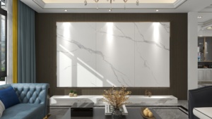 Plancher en pierre frittée en céramique Jinsanjiao <span class=keywords><strong>de</strong></span> luxe moderne résistant à l'acide finition polie antidérapante 0.05 Absorption d'<span class=keywords><strong>eau</strong></span> 1200x2400mm - Product Image 5