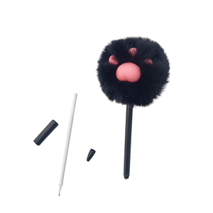 Dễ Thương Kawaii cô gái-trái tim vui vẻ Mèo Paw lông bút bi giá thấp bán buôn trẻ em của văn phòng phẩm - Product Image 3