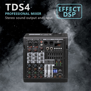 Console <span class=keywords><strong>de</strong></span> <span class=keywords><strong>mixage</strong></span> professionnelle 4 canaux en métal avec 99 DSP <span class=keywords><strong>pour</strong></span> scène <span class=keywords><strong>de</strong></span> fête KTV (110V/220V) - Product Image 2