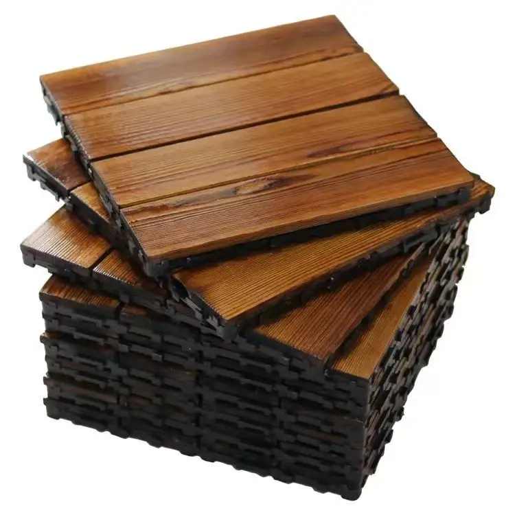 Pisos compostos de plástico para varanda exterior de madeira anticorrosivo personalizado Irini, piso DIY interior de madeira para retalhos