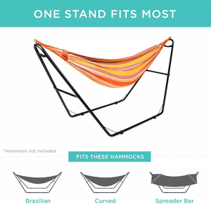 Universal 2 Person Metal <strong>Hammock</strong> Stand Fits 9 to 14 <strong>Foot</strong> <strong>Hammocks</strong> With Spreader bar - Product Image 2