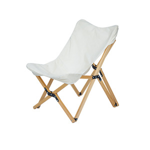 <span class=keywords><strong>Chaise</strong></span> pliante de loisirs en bois massif avec <span class=keywords><strong>toile</strong></span> en coton pour le camping en plein air, la terrasse et la détente dans la cour - Product Image 1