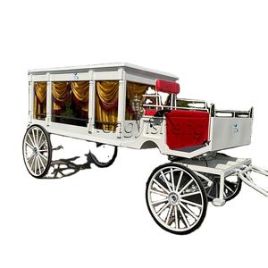 Corbillard de marque Hengyisheng de luxe blanc de Style classique pour les funérailles Rideaux roses personnalisés Transport spécial fabriqué en Chine à vendre - Product Image 5