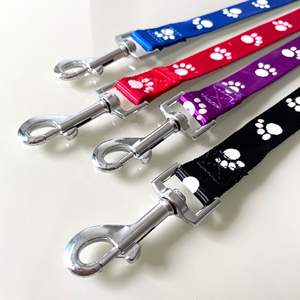 漫画の足跡犬のハーネスとリーシュセットナイロン犬の首輪とリーシュセットペットハーネスセット - Product Image 5