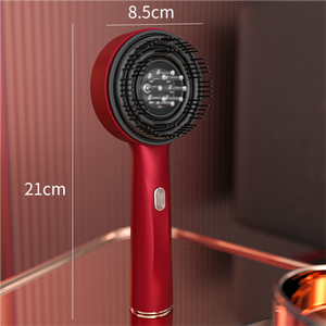 Brosse de massage du cuir chevelu à lumière rouge, appareil intelligent pour cheveux, peigne applicateur d'huile capillaire électrique rechargeable, masseur de tête, masseur du cuir chevelu - Product Image 6