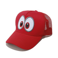 Nueva llegada 3 colores al por mayor 5 paneles de algodón de sarga de malla de conductor de camión Sombrero estilo Formal personalizado gorra de camionero