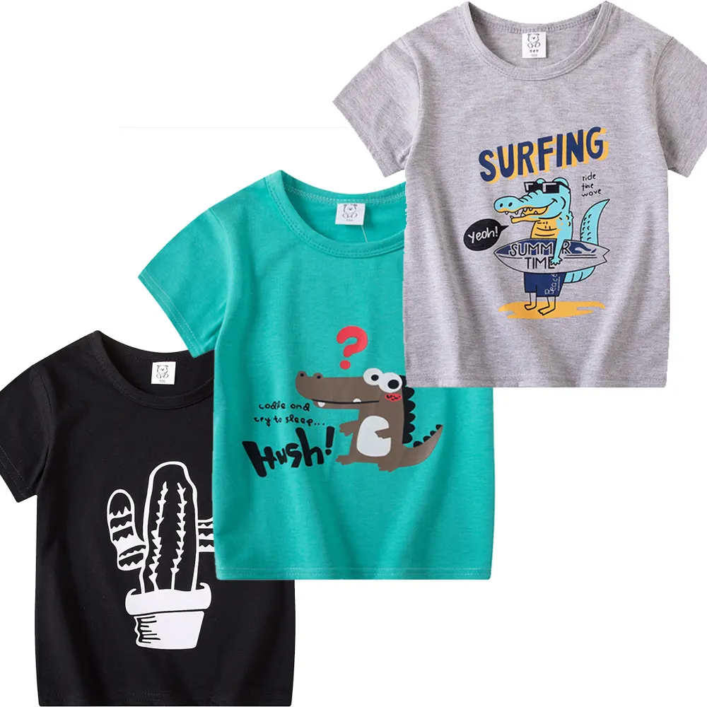 T-shirts à impression numérique pour enfants, hauts 2022 en coton, sublimation, nouveau design, 2 à 7 ans, tendance, 100%