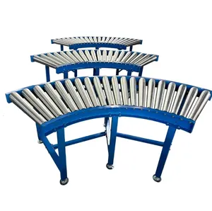 Professional Manufacture Industrial Carrying Corner Roller Transportation Straight Running Roller Conveyor