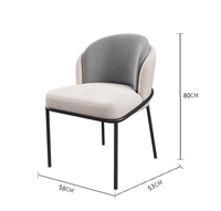 Ensemble de table à manger et 4 chaises en cuir PU de luxe, design moderne pour hôtel et bureau, mobilier commercial