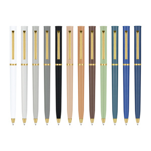 <span class=keywords><strong>Stylo</strong></span> bille en plastique doré de luxe avec logo personnalisé, encre bleue/noire, <span class=keywords><strong>stylo</strong></span> personnalisé avec logo pour cadeaux promotionnels de bureau/école - Product Image 6