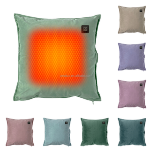 Sarung bantal pemanas Graphene kain kustom bantal USB Selamat Natal dengan lapisan pemanas Graphene - Product Image 4