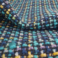 Tissu en coton acrylique, tweed de coton brossé, style technique doux pour robe et manteau d'hiver