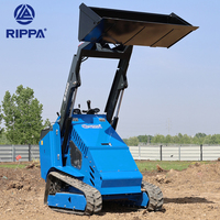 Rippa 25HP Kompakt lader Mini Ketten lader Crawler Hydraulic 1 Tonne 1,2 Tonnen Small Track Kompakt lader zum Verkauf