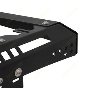 SEMRISE Barre de toit en acier allié robuste <span class=keywords><strong>pour</strong></span> Toyota Hilux Revo 4x4, ajustement universel, noir, capacité de 100 kg - Product Image 6