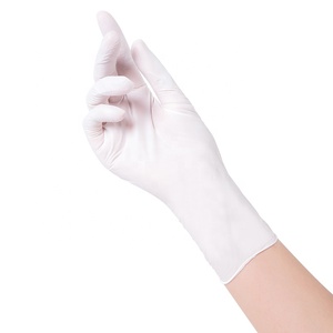 Gants en PVC sans latex 4mil écran tactile étanche résistance chimique gants jetables en vinyle blanc sans poudre pour laboratoire - Product Image 1
