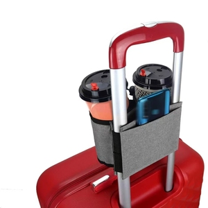 Wholesale Portable Travel Luggage Cup Holder Free Hand Suitcase <b>Drink</b> Bag Milk Tea Coffee Mugs Fits All Handles - Product Image 6