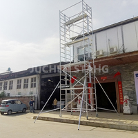 Échafaudage mobile en aluminium Layher pour la construction, échelle combinée d'ingénierie galvanisée, 5 m, 10 m, 15 m