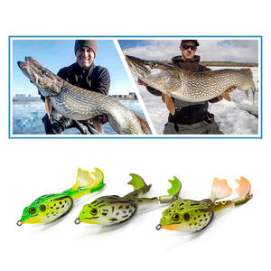 Tête de serpent d'eau salée MF01 <span class=keywords><strong>Surface</strong></span> de sardine Double crochets ensemble de grenouille souple Sardine Topwater Whopper Plopper <span class=keywords><strong>leurre</strong></span> de pêche - Product Image 5