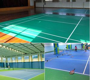 Campo da Badminton e tappetino da tennis pavimentazione in plastica per interni/tennis campo da paddle/pavimento sportivo in pvc pavimento futsal - Product Image 5