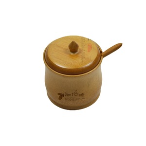 Bamboo <b>Spice</b> <b>Jars</b> With Lid 3 Pcs Set For Kitchen Freshness Preservation - Product Image 5