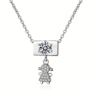 Cadeau pour la fête des mères, bijoux, fiançailles, mariage, collier avec pendentif en forme de croix en or 18 carats, designs personnalisés - Product Image 4