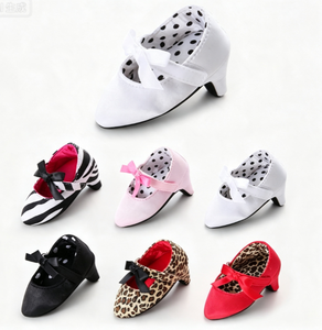0-1 Year Baby Girls' Lightweight Breathable High <strong>Heel</strong> Shoes with <strong>Hook</strong> and Loop Closure for Party Occasions - Product Image 1