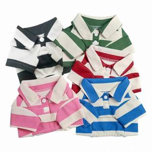 Livraison rapide Vêtements d'été pour chiens Polo rayé ventilé à deux pattes pour chiens de petite, moyenne et grande taille - Product Image 3