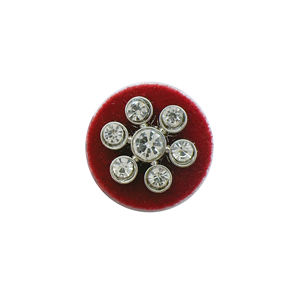 Botón de combinación de resina con <span class=keywords><strong>mango</strong></span> de Metal fragante pequeño, suéter, abrigo, traje, botón de felpa, flor redonda de lana, botón de cristal - Product Image 6