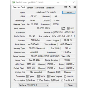 การ์ดจอคอมพิวเตอร์ตั้งโต๊ะสำหรับเล่นเกม GS รุ่นใหม่ พร้อมหน่วยความจำ GDDR5 4GB GTX 1050 Ti GPU รองรับการเชื่อมต่อ 2.0 Output PCIe 3.0 X16 พร้อมพัดลมระบายความร้อน GTX 1050 Ti GPU Off - Product Image 2