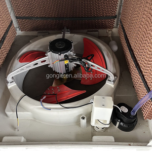 3.0KW 30000CMH Down <span class=keywords><strong>D</strong></span>écharge Toit Mount Axial Flow Cooling Pad Pompe à <span class=keywords><strong>eau</strong></span> Refroidisseur <span class=keywords><strong>d</strong></span>'air industriel pour le refroidissement <span class=keywords><strong>d</strong></span>'usine - Product Image 4