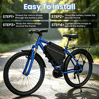 Stock UE Batterie triangulaire longue portée 48V 52V 45Ah avec cellules 21700 M50L et chargeur rapide 4A pour vélo électrique jusqu'à 2000W