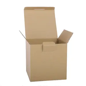 Caja de papel Kraft de regalo embalaje dulces envío cartón lujo personalizado almacenamiento ecológico
