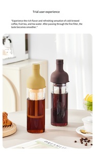 Botella y jarra de café frío de vidrio-Café helado reutilizable, té, jugo-Uso en la cocina del hogar - Product Image 6