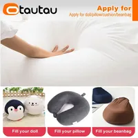OTAUTAU 150/180/210/240L Remplissage de billes EPS pour pouf 2/3 pieds, coussin de 3-5mm en polyester, chaise pouf, motif scène de neige TL001
