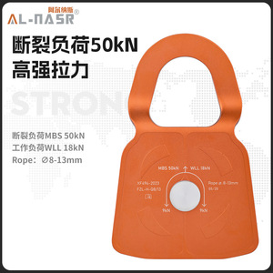 Al-Nasr Sideplate Single Pulley 50kN Work Load Lightweight Outdoor Climbing Rescue Equipment XF494-2023 - Product Image 5