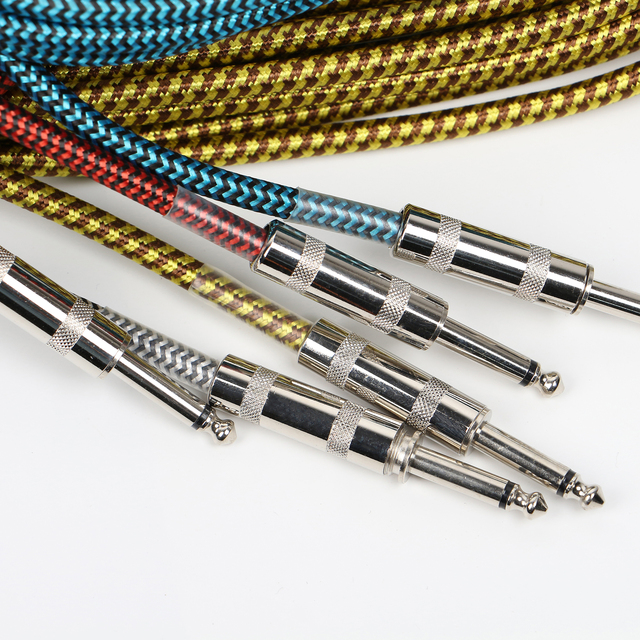 Deviser Hot Sale Woven 3m 6m 10m Electric Guitar Cable for Wholesale