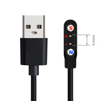 Cable de Carga Magnético Universal USB de 7.62mm y 4 Pines, de Cobre Puro, para Reloj Inteligente, Venta al Por Mayor