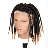 Prótesis Capilares Originea Man para Hombres, Cabello Humano, Dreadlocks, Peluca con Frente de Encaje Suizo para Hombres, 10 Pulgadas de Largo