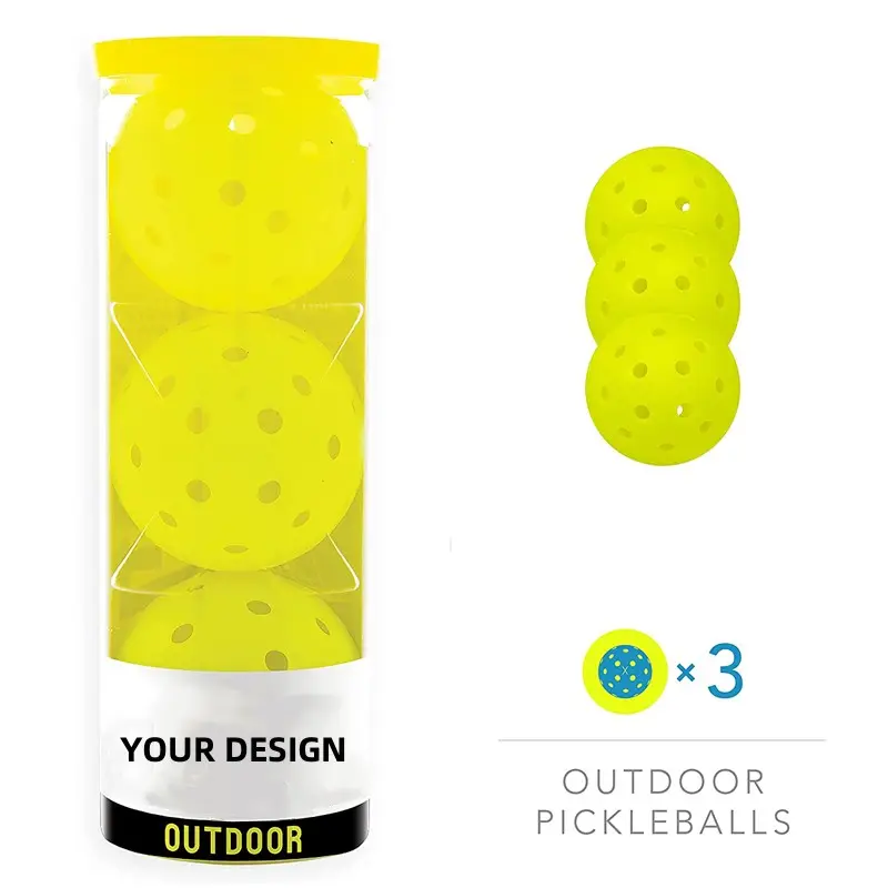 Precio de fábrica de calidad superior USAPA aprobado al aire libre Pickleballs polietileno 40 agujeros Pickleball