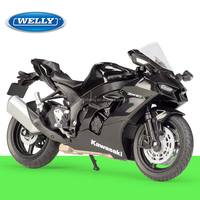 En stock, modèle de moto Welly 2021 Ninja ZX10R, simulation 1:12, modèle de moto en alliage moulé sous pression, collection de voitures, décoration, jouets