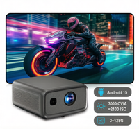 Pour projecteur LED LCD Cubelite Ultra 3000 CVIA / 2100 ISO Android 15 1080P 4K Vidéo WiFi6 HIFI STEREO Home Cinéma